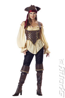 Look, she's a pirate and a great deal more attractive than a picture of a console. Deal with it.