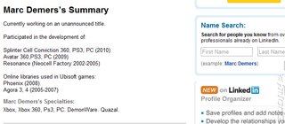Splinter Cell Conviction PS3 Listed On LinkedIn