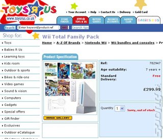 Toys 'R' Us Exploits Wii Shortages